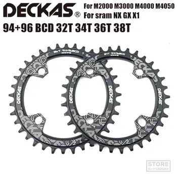 DECKAS 94+96 BCD Велосипедная цепочка круглая/овальная 32T 34T 36T 38T MTB Велосипедная звездочка Горная Корона для M4000 M4050 GX NX X1 Кривошип