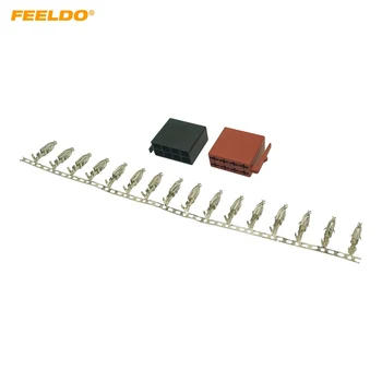  FEELDO Универсальный разъем для автомагнитолы ISO 8Pin Разъем клеммной колодки для разъема кабеля жгута проводов Volkswagen