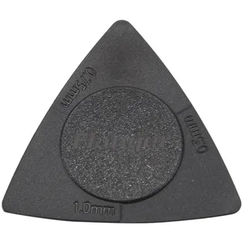 Flanger 10шт Треугольные медиаторы 1.0 0.75 0.5 мм Толщина в ПК + АБС-пластик Материал Противоскользящие медиаторы Черный