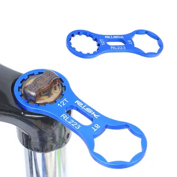 ZK50 Алюминиевая передняя вилка велосипеда RISK Инструмент для ремонта Колпачок передней вилки велосипеда для SR Suntour XCR / XCT / XCM / RST MTB Гаечный ключ Инструмент для разборки