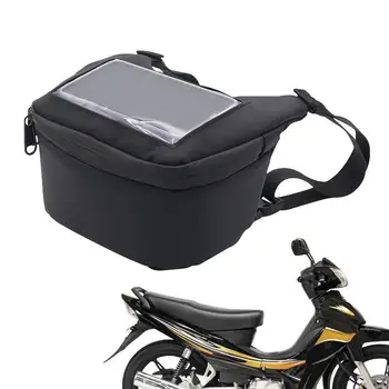  Мотоциклетная навигационная сумка Сумка на запястье Чехол для телефона Сумка для хранения мотоцикла Передняя тканевая сумка Регулируемая для мотоцикла Скутер