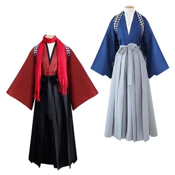 Танец с мечом Кимоно Традиционный японский стиль Азиатская одежда Халат Платье для ролевых игр Haori Fancy Disguise Женщины Мужчины Костюм